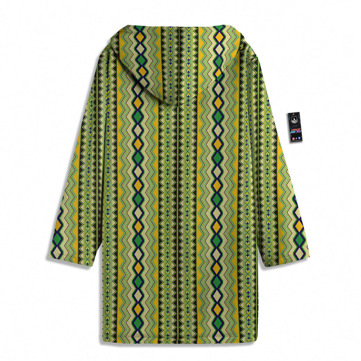 Kente African Print Pattern Men's Windbreaker Jacket-grizzshop