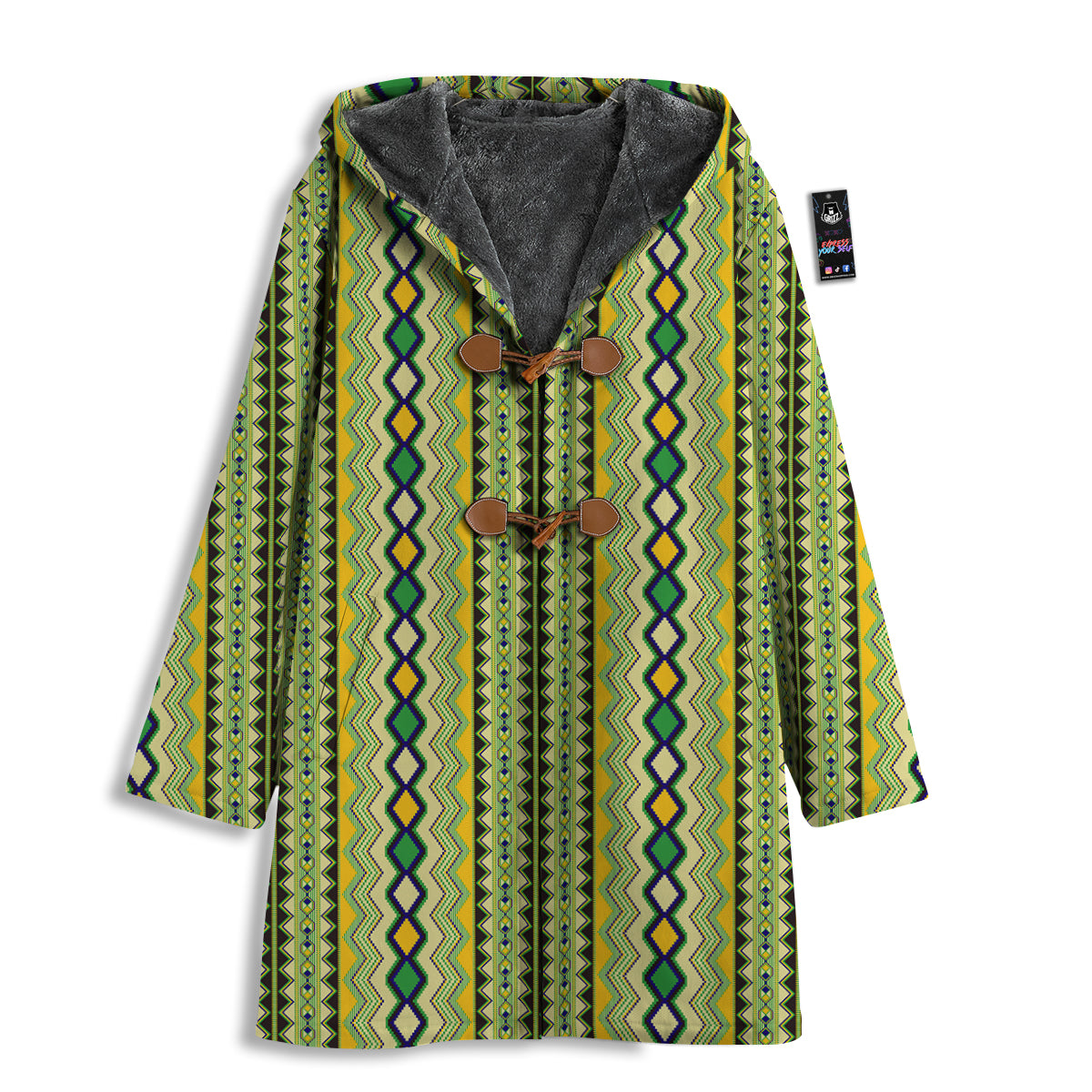 Kente African Print Pattern Men's Windbreaker Jacket-grizzshop