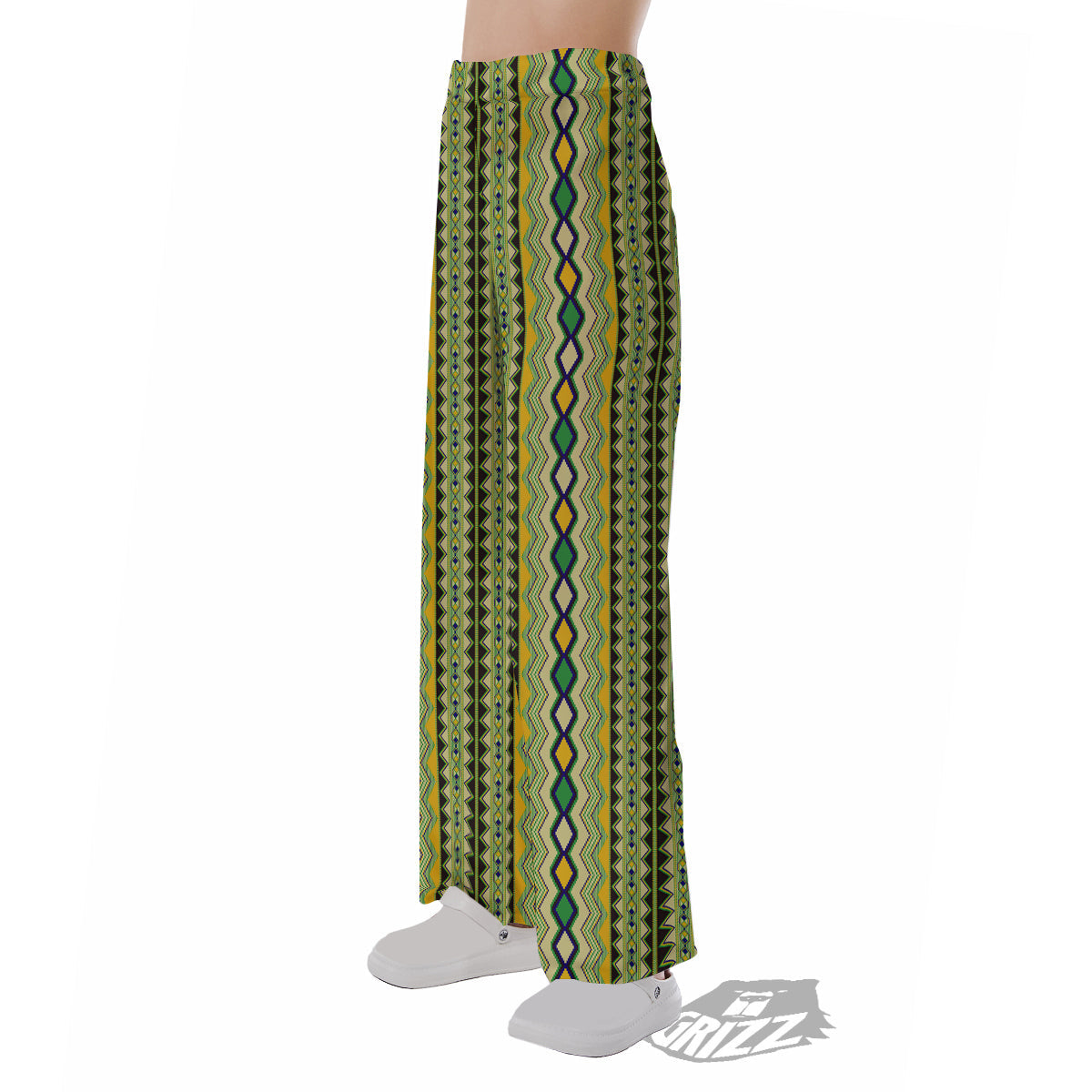 Kente African Print Pattern Pajama Pants-grizzshop