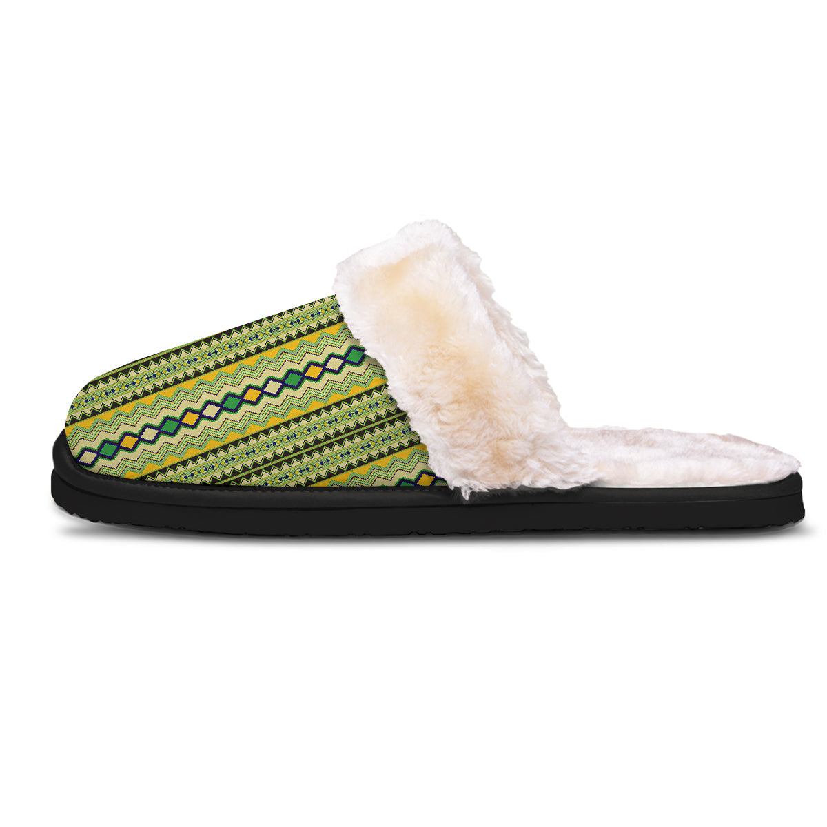 Kente African Print Pattern Slippers-grizzshop