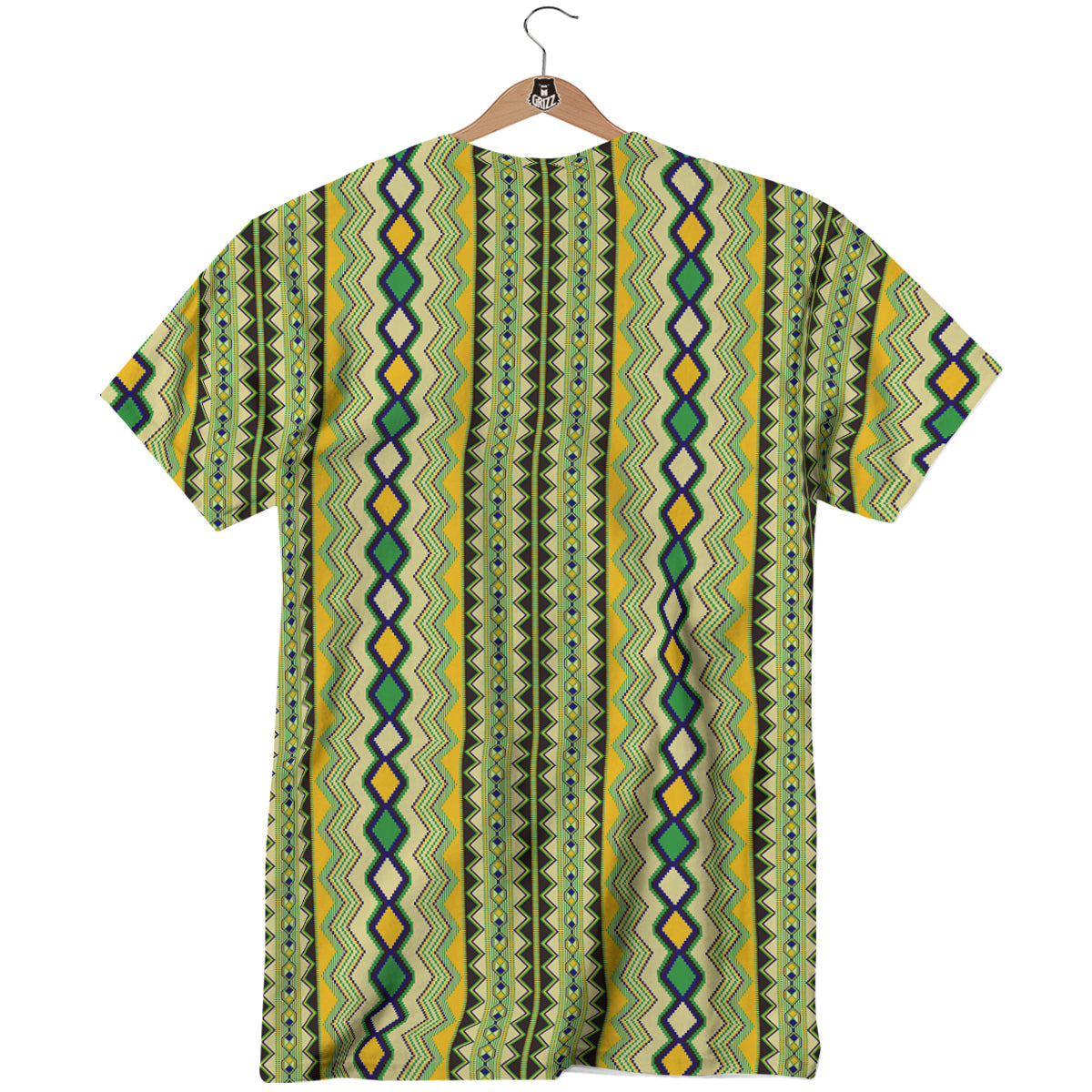 Kente African Print Pattern T-Shirt-grizzshop