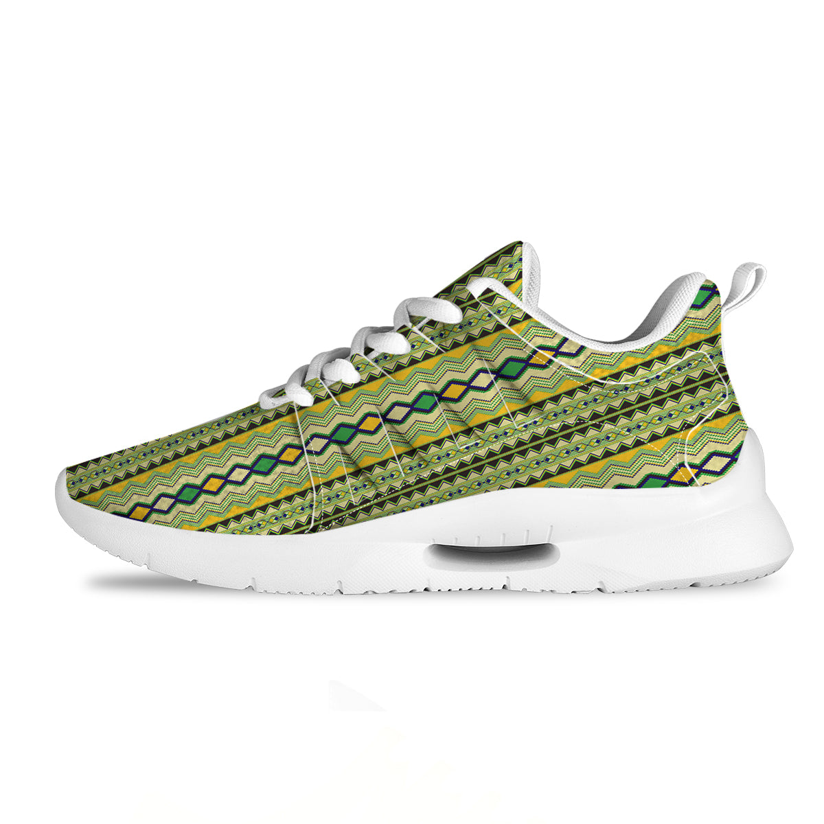 Kente African Print Pattern Tennis Shoes-grizzshop