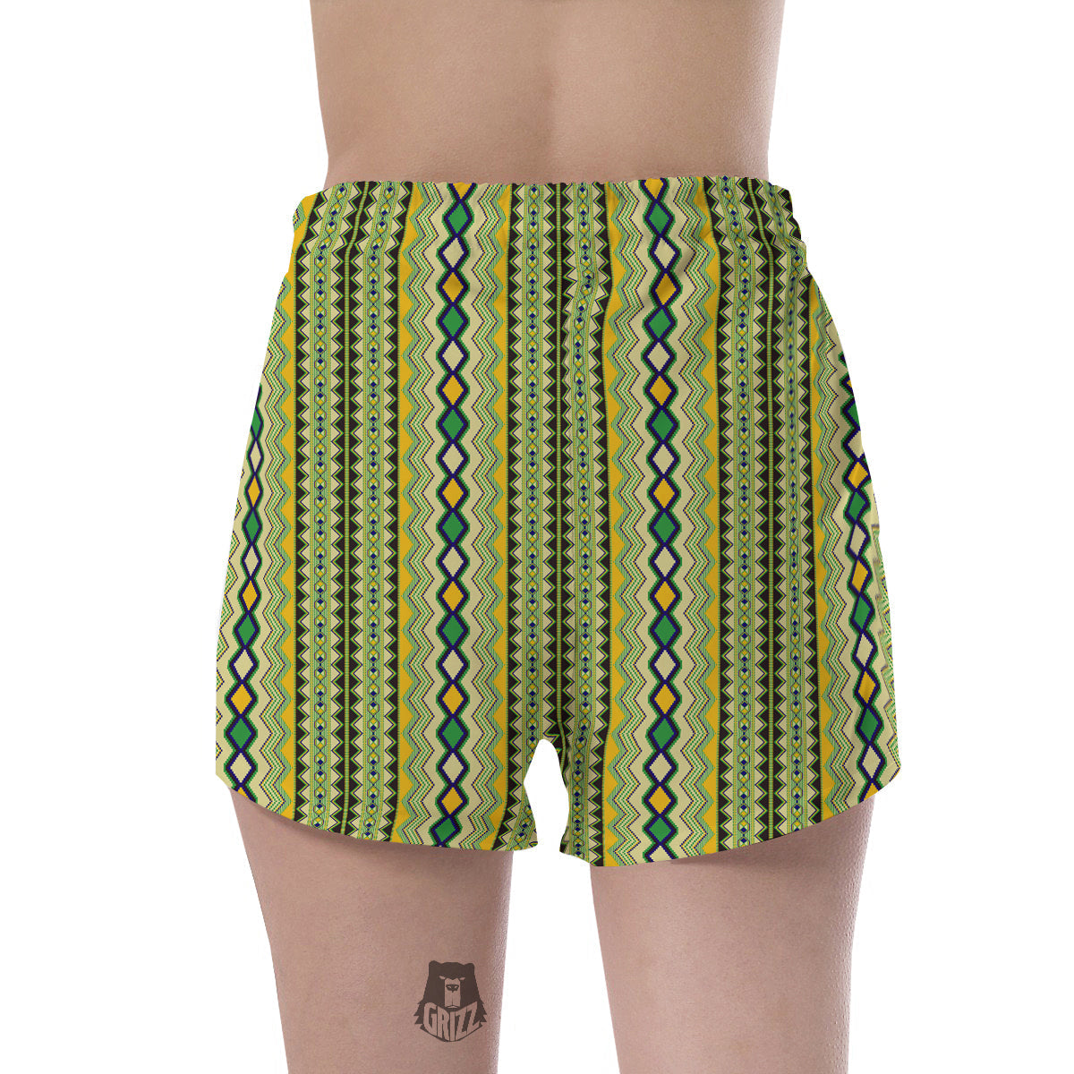 Kente African Print Pattern Women's Shorts-grizzshop
