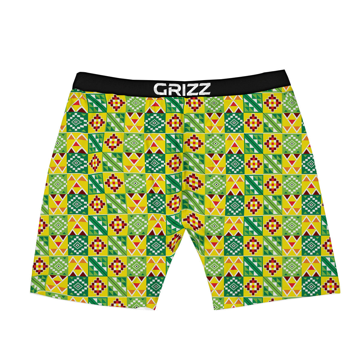 Kente Asante Print Pattern Boxer Briefs-grizzshop