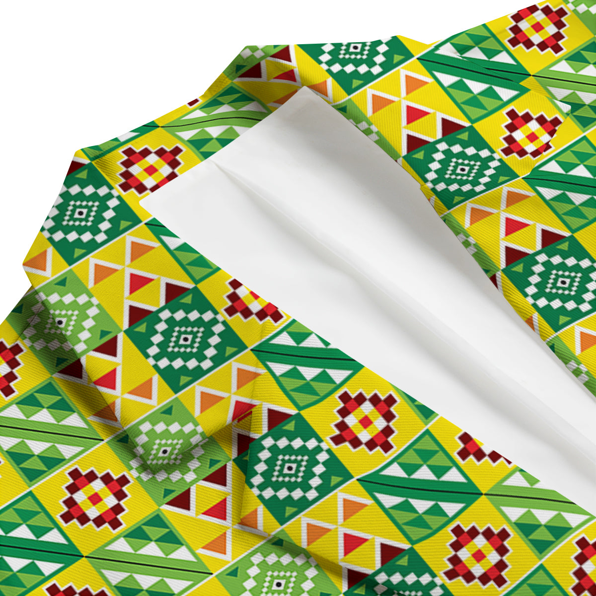 Kente Asante Print Pattern Men's Blazer-grizzshop