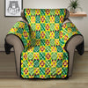 Kente Asante Print Pattern Recliner Protector-grizzshop