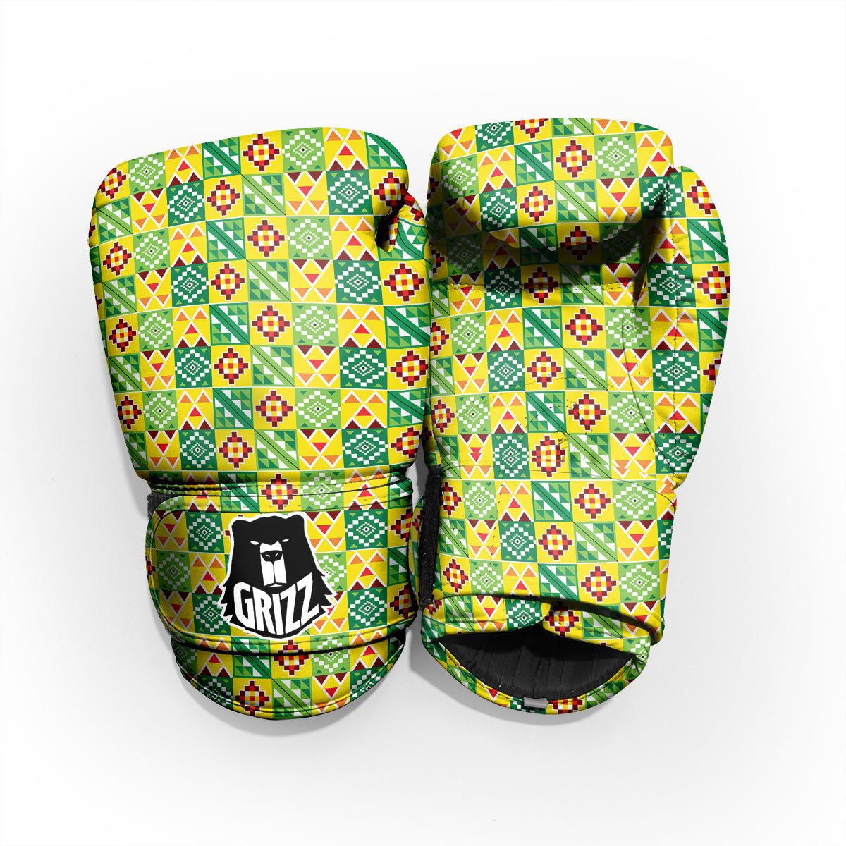 Kente Asante Print Pattern Pro Boxing Glove