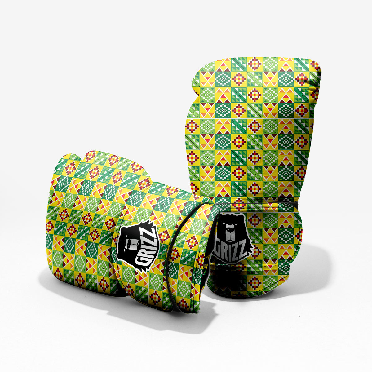 Kente Asante Print Pattern Pro Boxing Glove