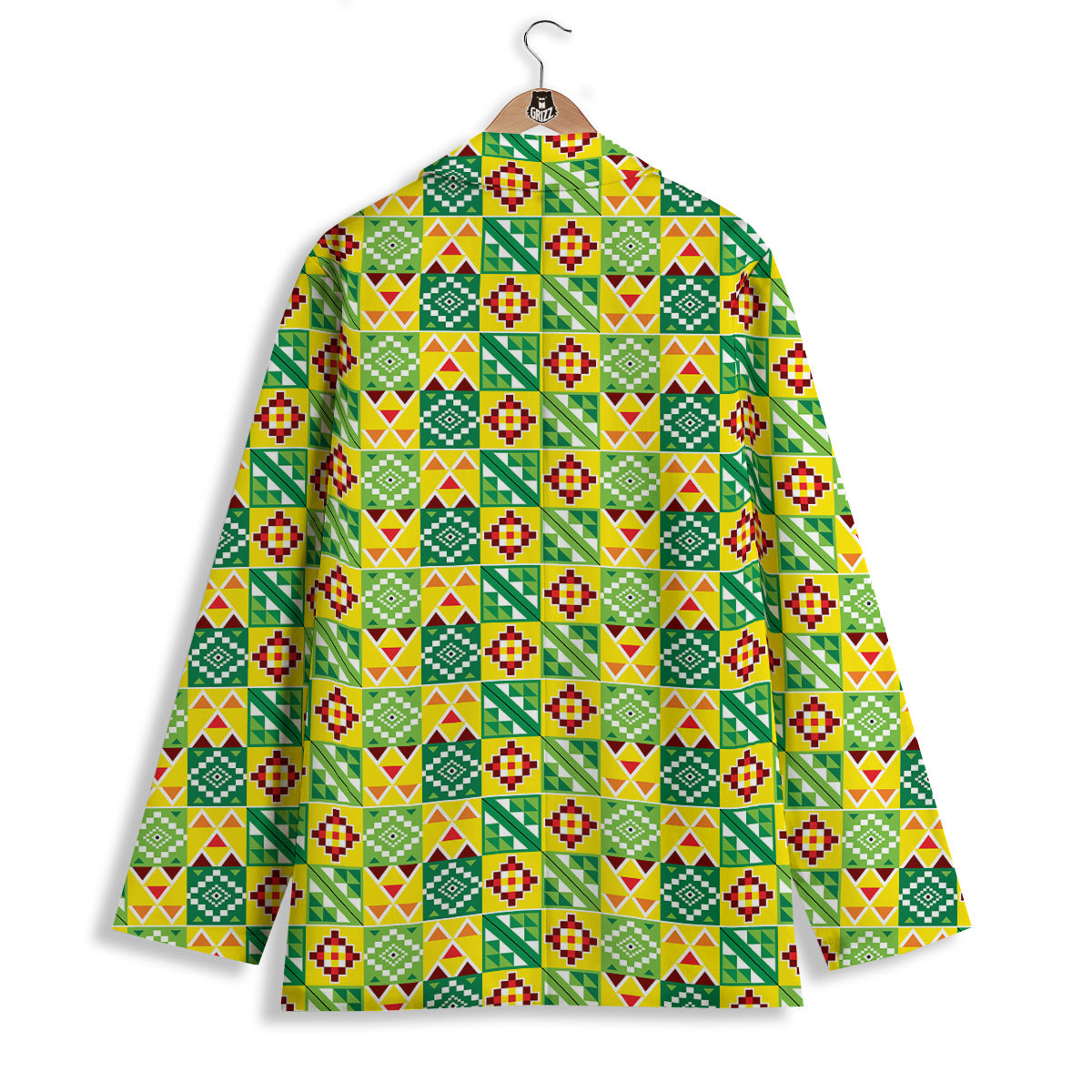 Kente Asante Print Pattern Women's Blazer-grizzshop