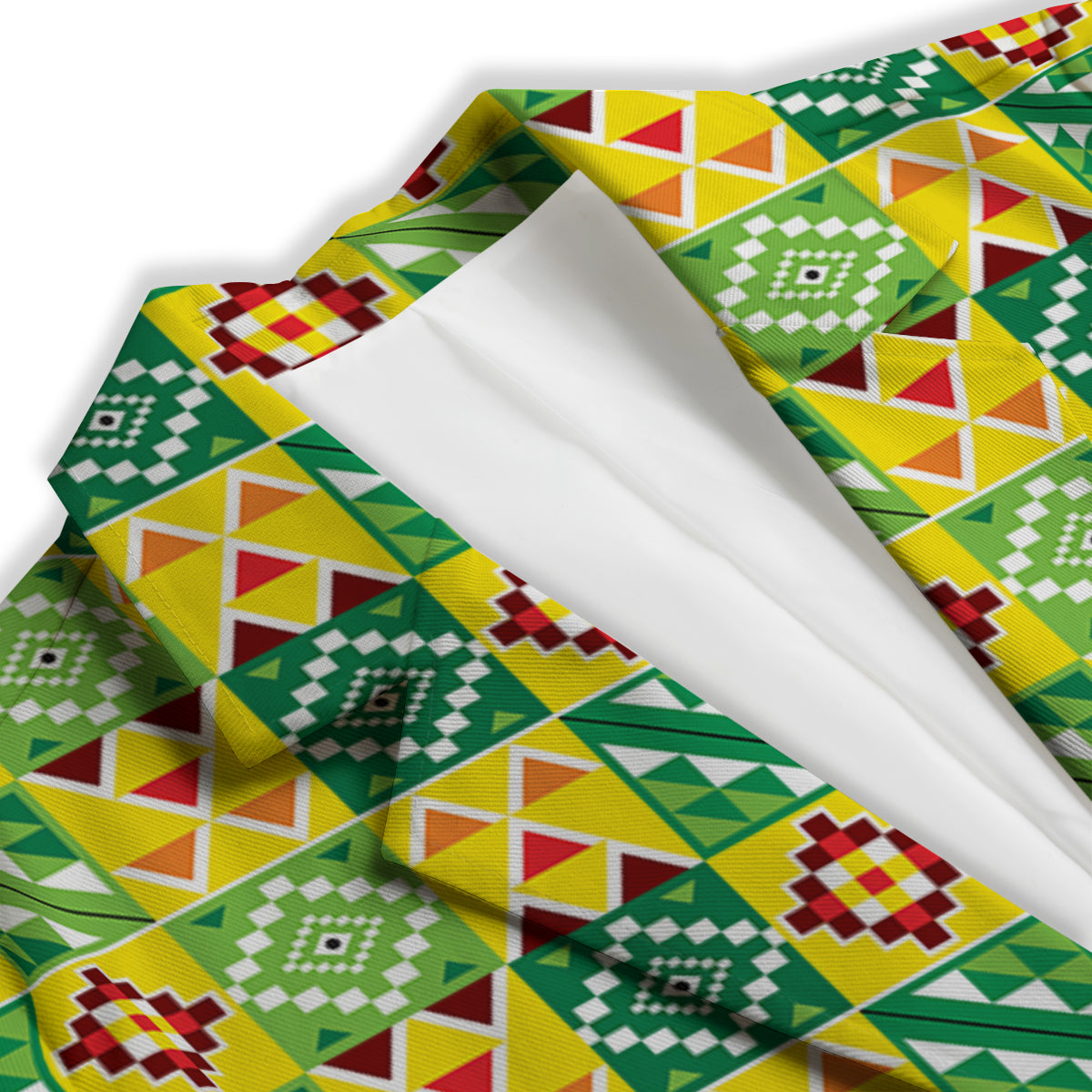 Kente Asante Print Pattern Women's Blazer-grizzshop