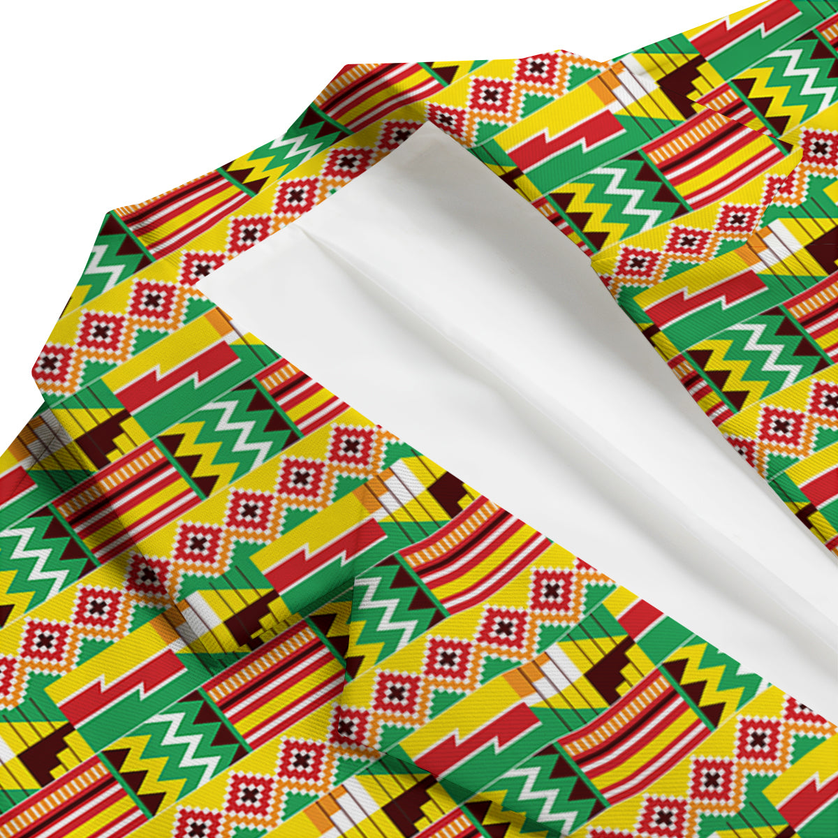 Kente Ashanti Print Pattern Men's Blazer-grizzshop