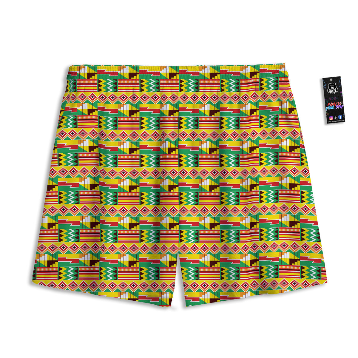 Macaron Print Pattern Mesh Shorts