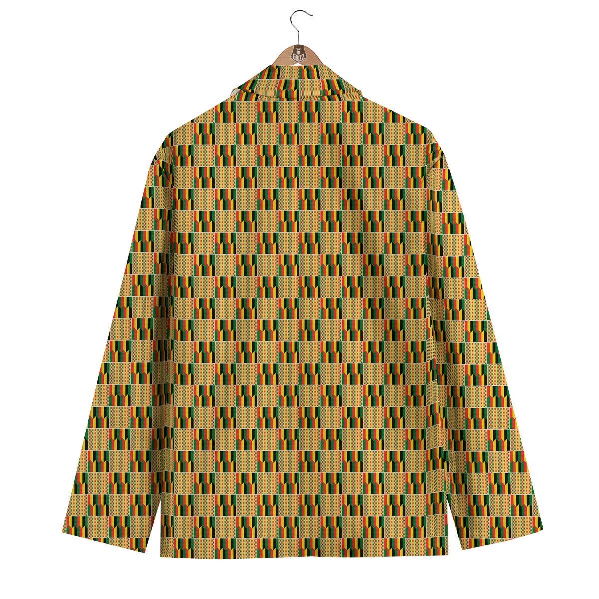 Kente Ethnic Print Pattern Men's Blazer-grizzshop