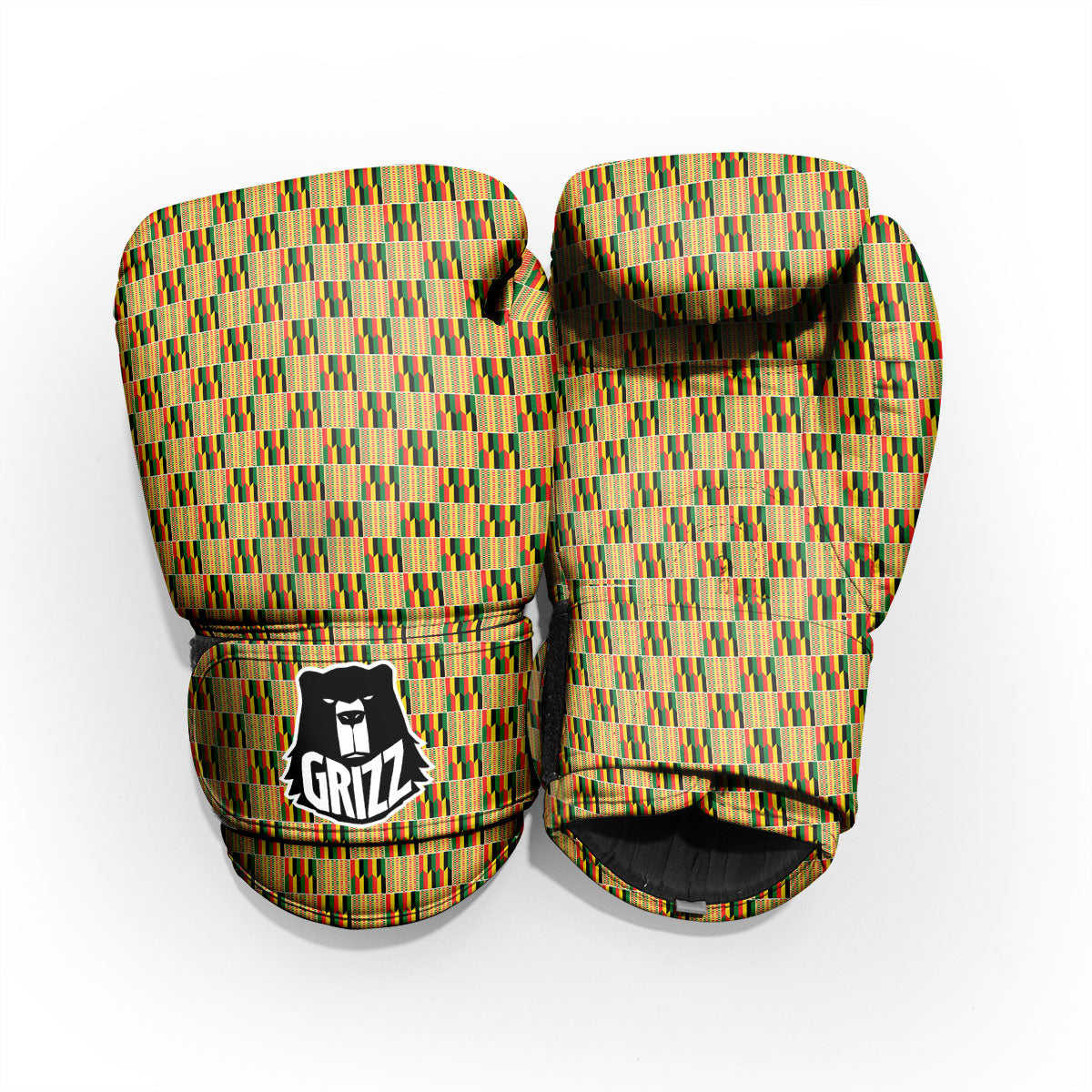 Kente Ethnic Print Pattern Pro Boxing Glove