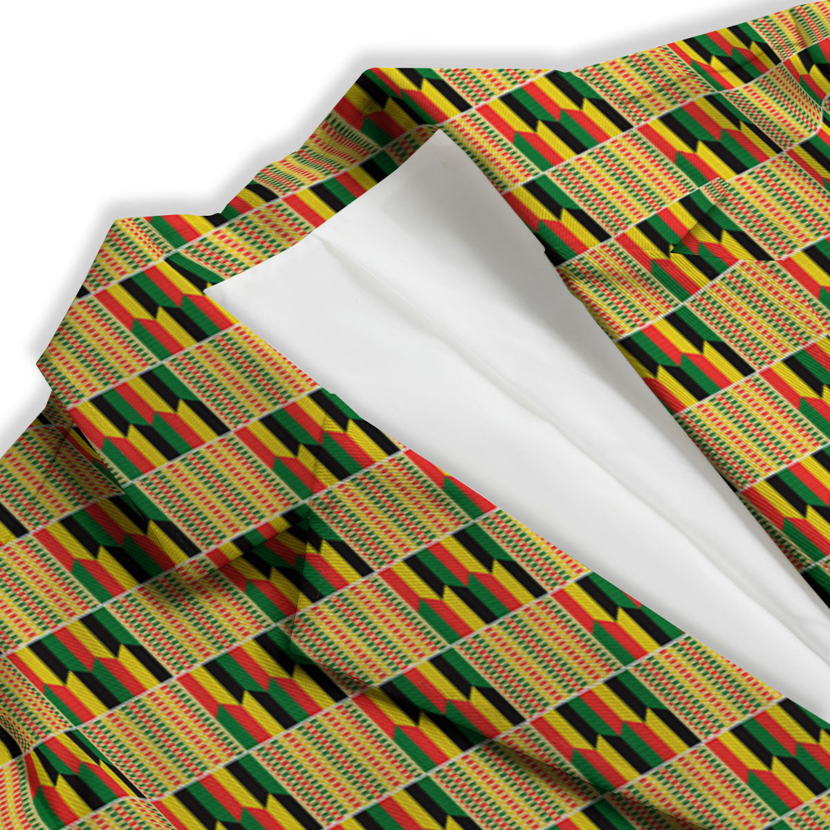 Kente Ethnic Print Pattern Women's Blazer-grizzshop