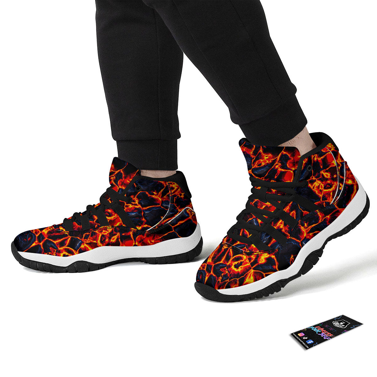 Kente Ghana Print Pattern Black Bball Shoes-grizzshop