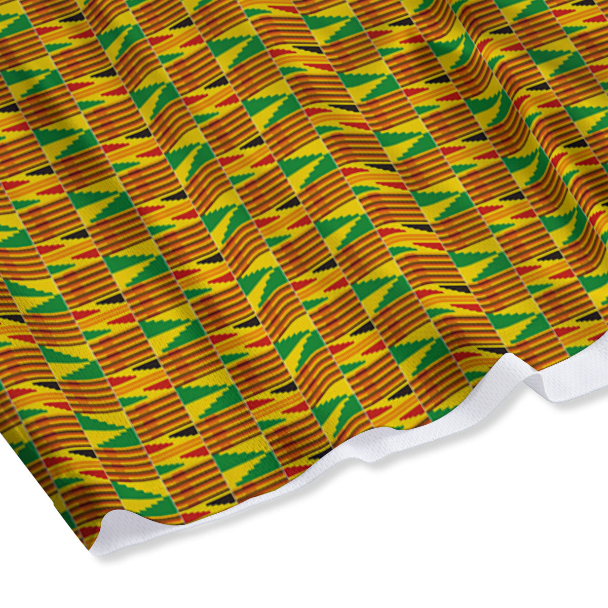 Kente Ghana Print Pattern Mesh Shorts