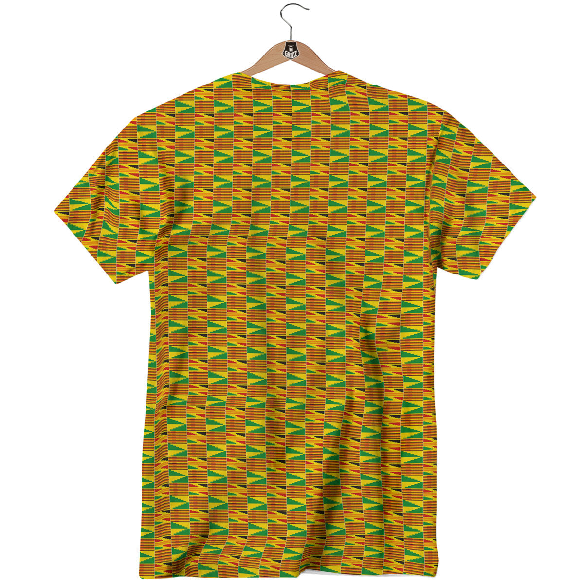 Kente Ghana Print Pattern T-Shirt-grizzshop
