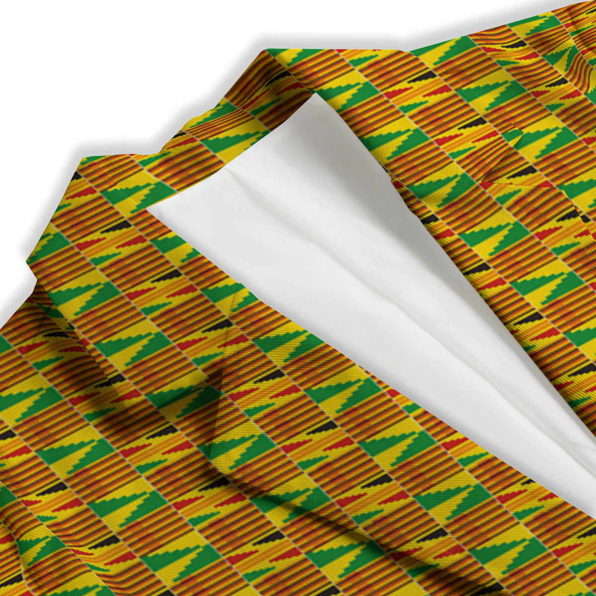 Kente Ghana Print Pattern Women's Blazer-grizzshop
