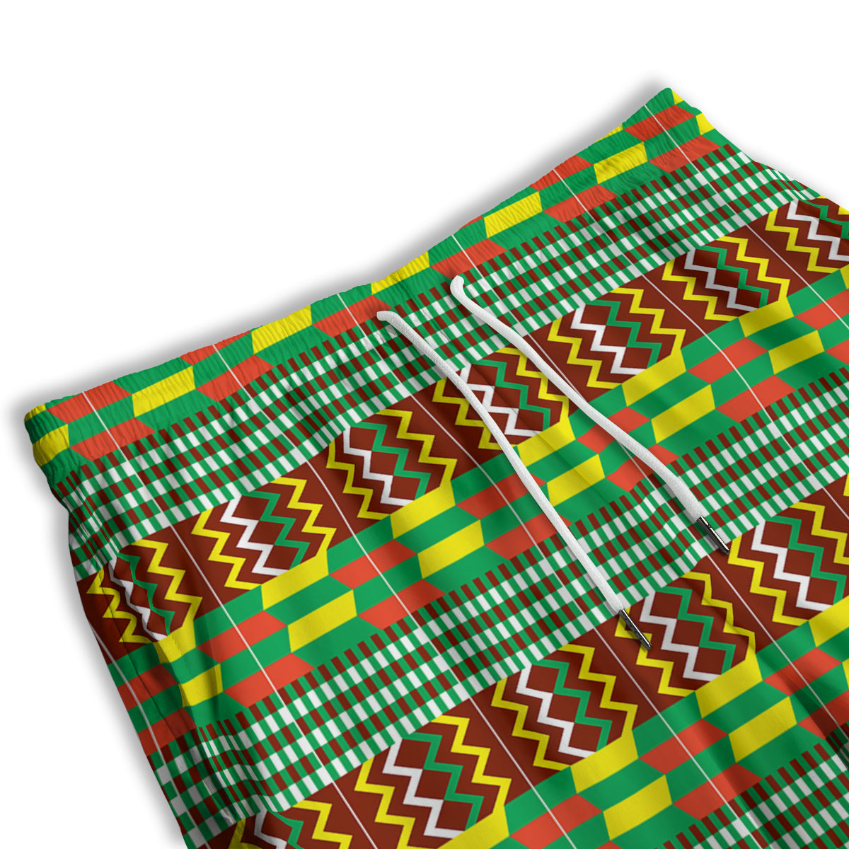 Kente Tribal West African Print Pattern Men's Athletic Shorts