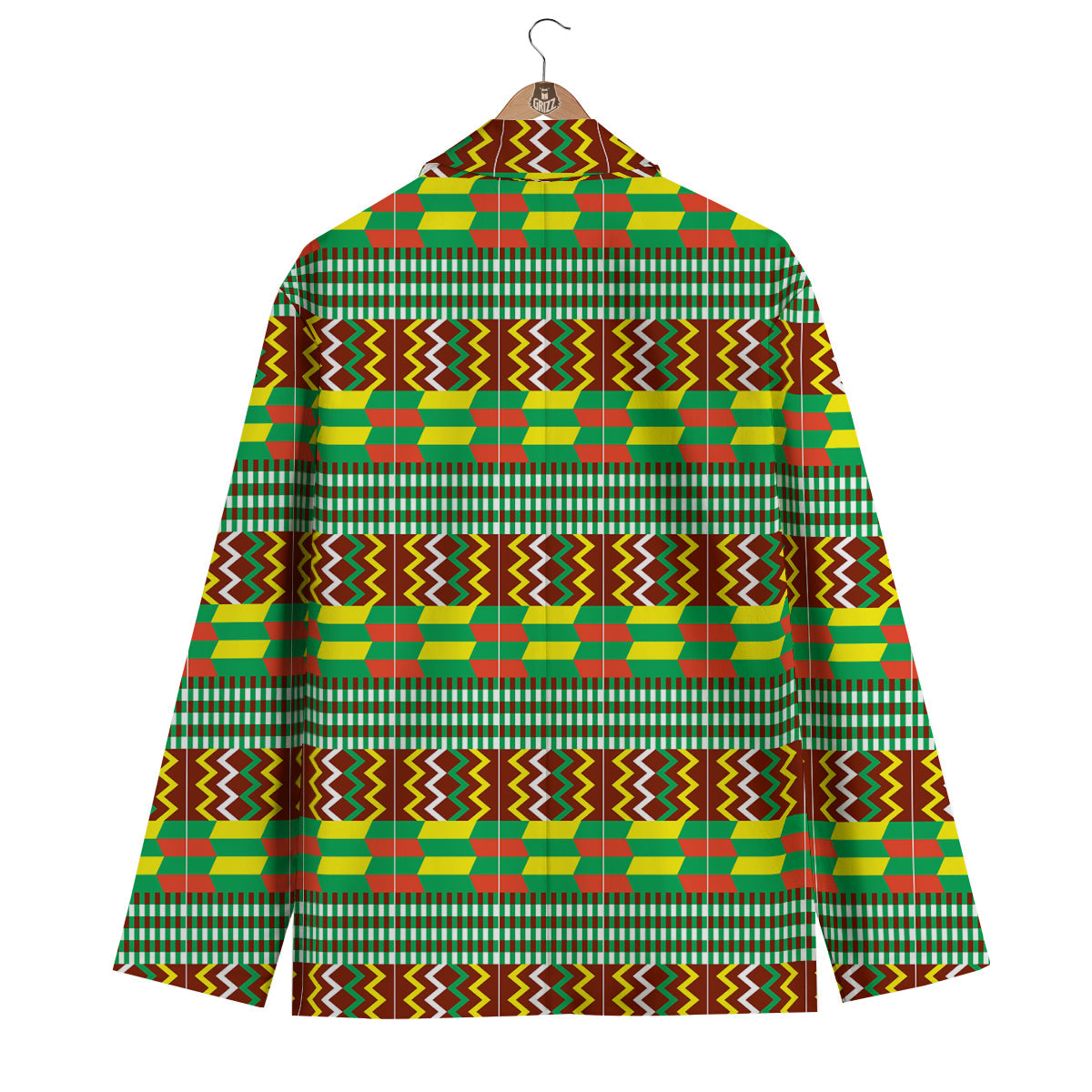 Kente Tribal West African Print Pattern Men's Blazer-grizzshop