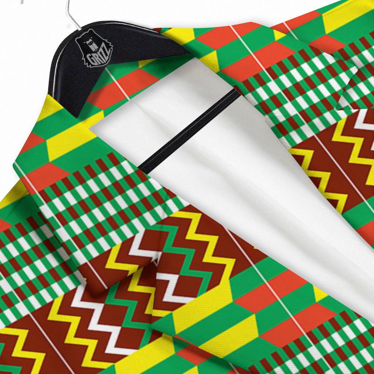 Kente Tribal West African Print Pattern Men's Sport Coat-grizzshop