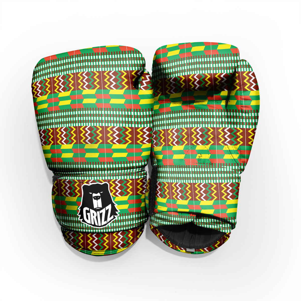 Kente Tribal West African Print Pattern Pro Boxing Glove