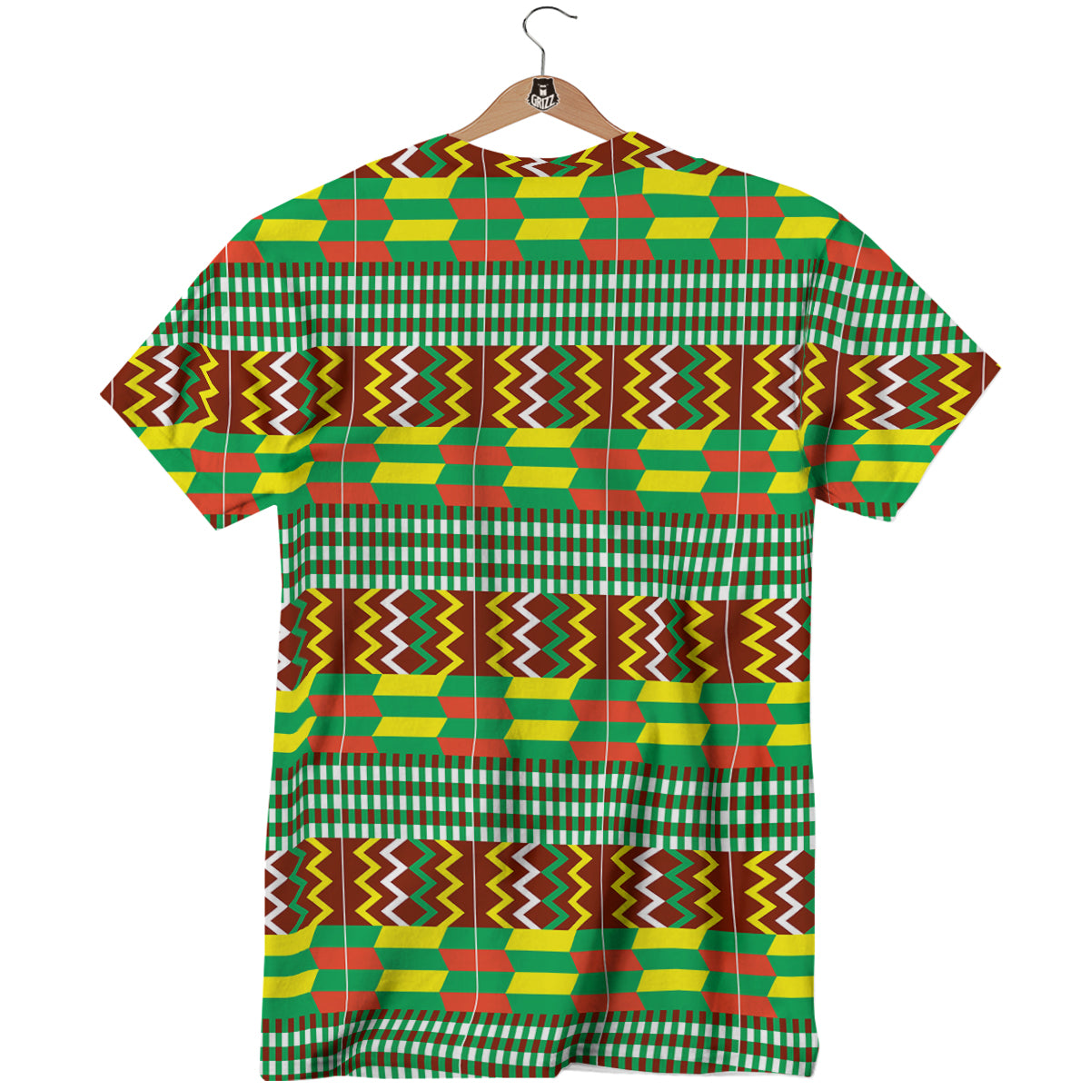 Kente Tribal West African Print Pattern T-Shirt-grizzshop