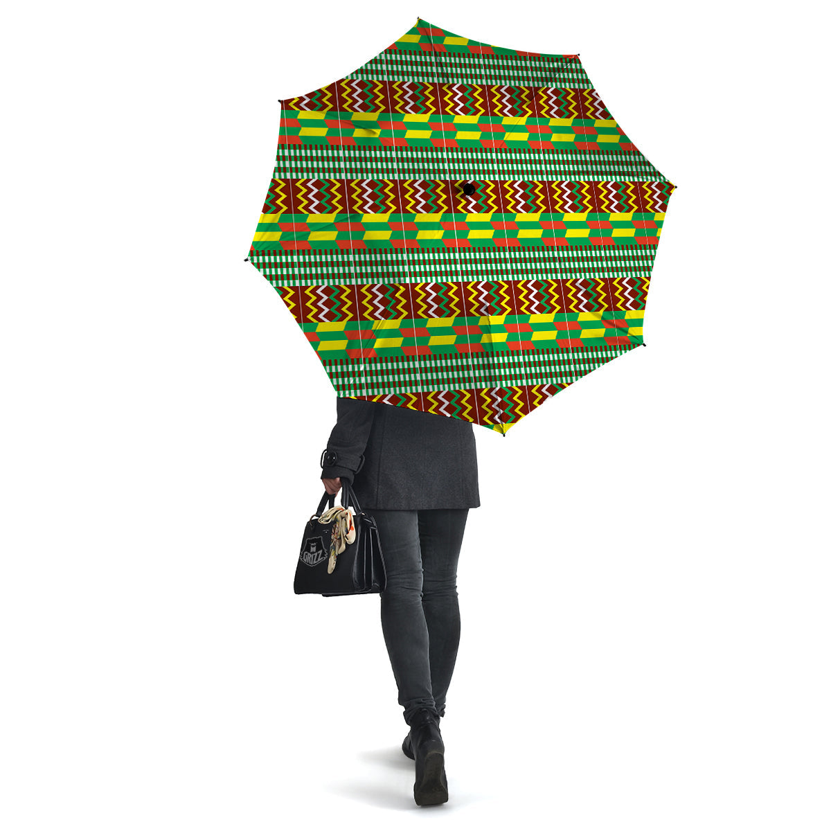 Kente Tribal West African Print Pattern Umbrella-grizzshop