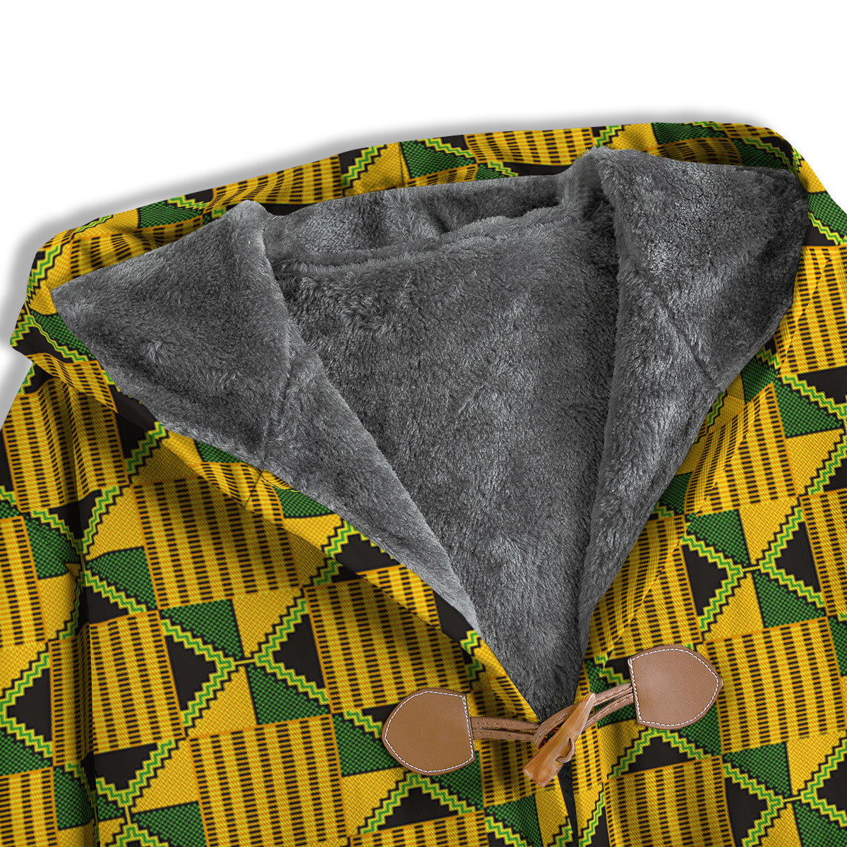 Kente Yellow Print Pattern Men's Windbreaker Jacket-grizzshop