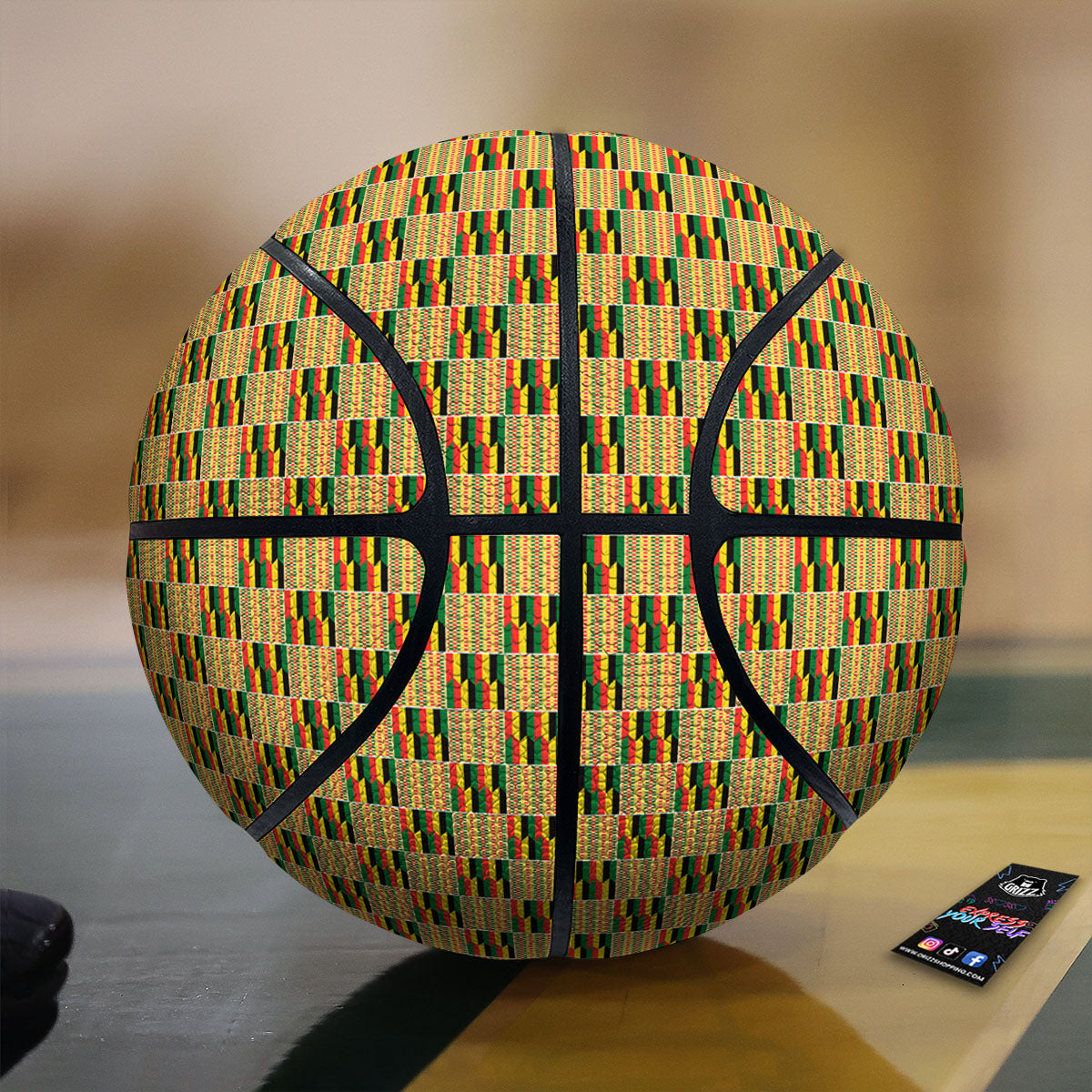 Mandala Bohemian Magenta Print Pattern Basketball