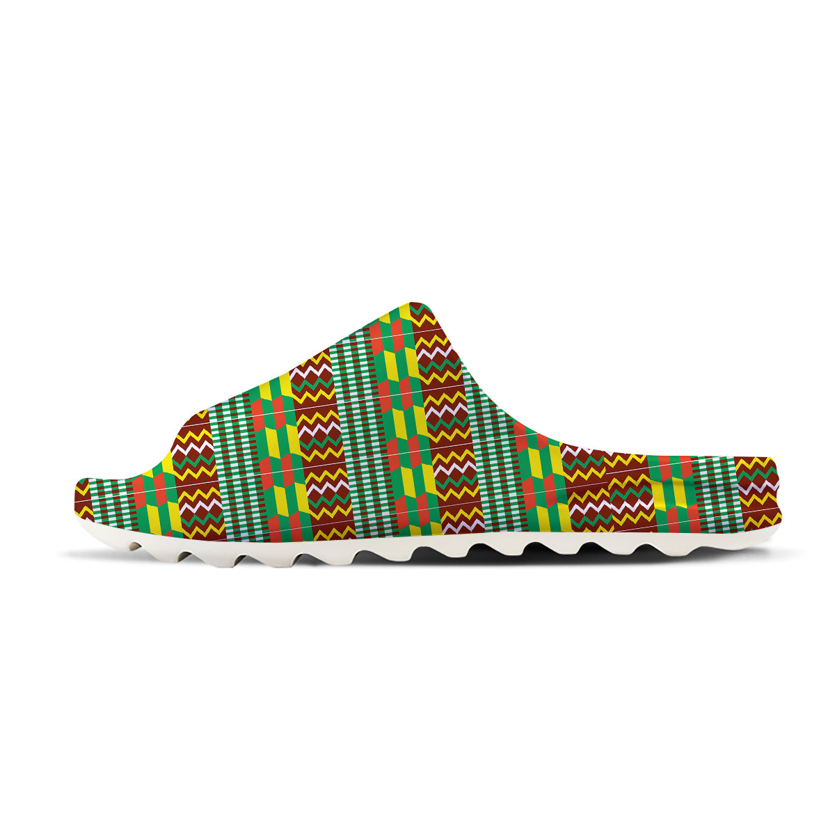 Kente Tribal West African Print Pattern Sandals-grizzshop