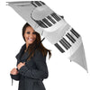 Keyboard Spiral Piano Print Umbrella-grizzshop