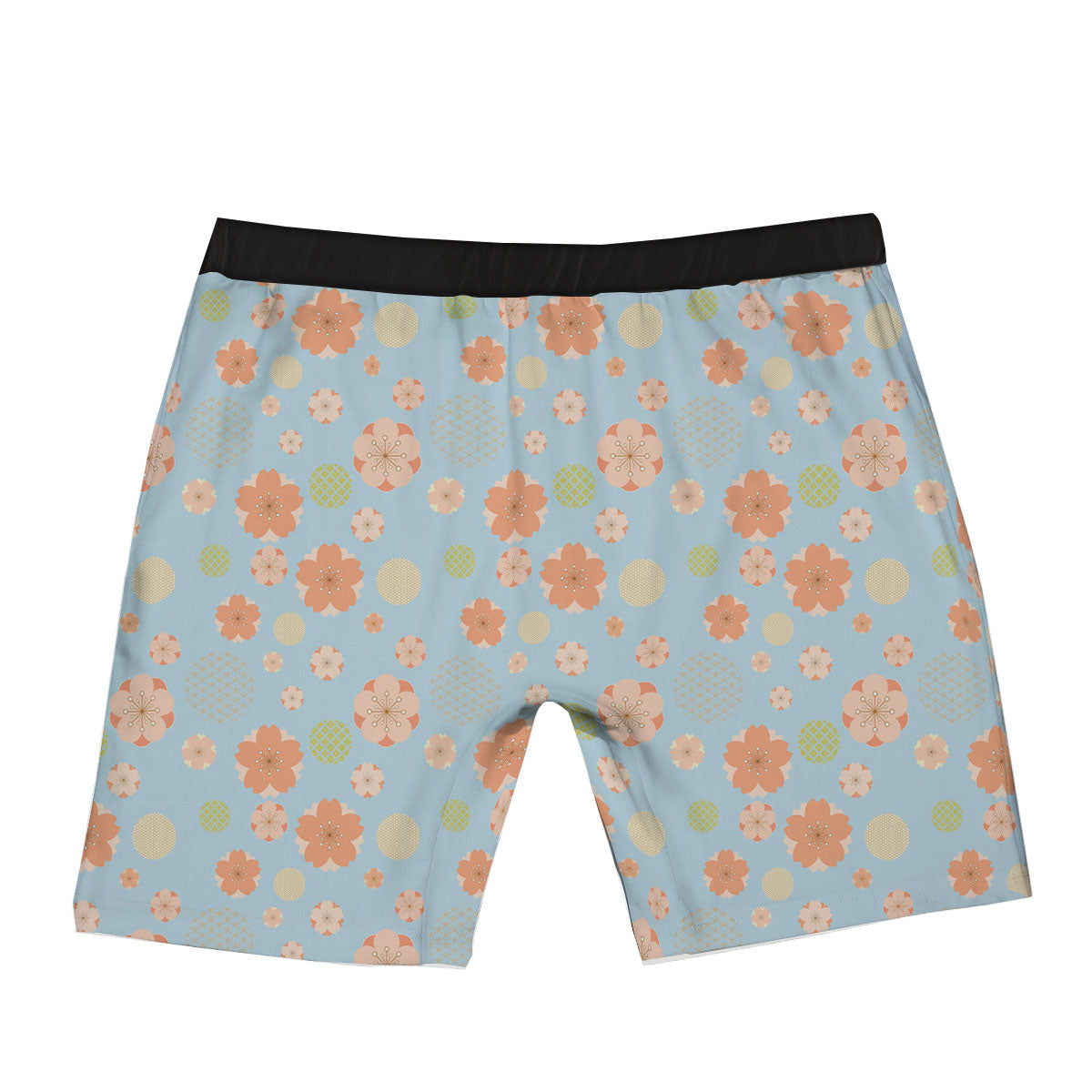 Kimono Cherry Blossom Print Pattern Boxer Briefs-grizzshop