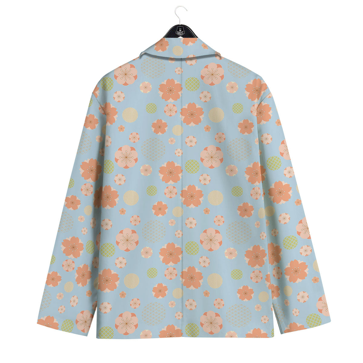 Kimono Cherry Blossom Print Pattern Men's Sport Coat-grizzshop