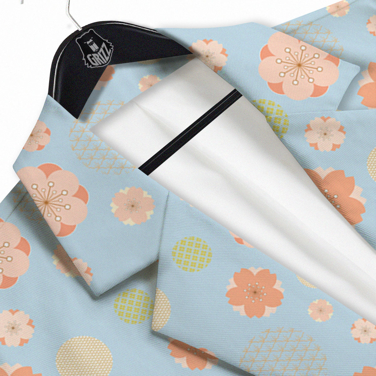Kimono Cherry Blossom Print Pattern Men's Sport Coat-grizzshop