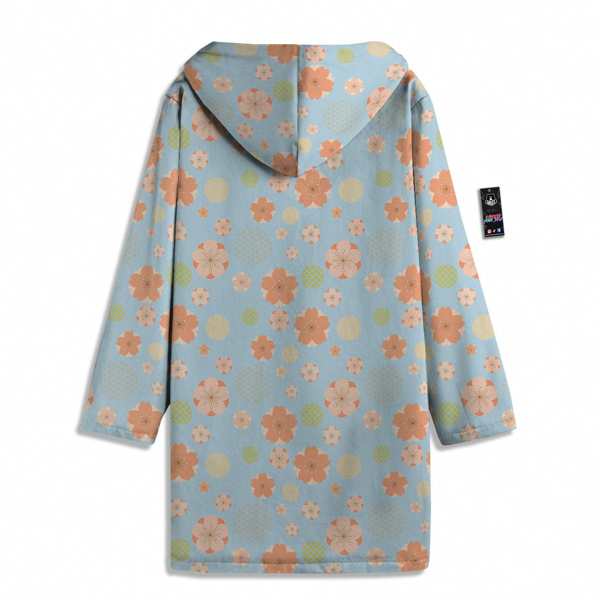 Kimono Cherry Blossom Print Pattern Men's Windbreaker Jacket-grizzshop