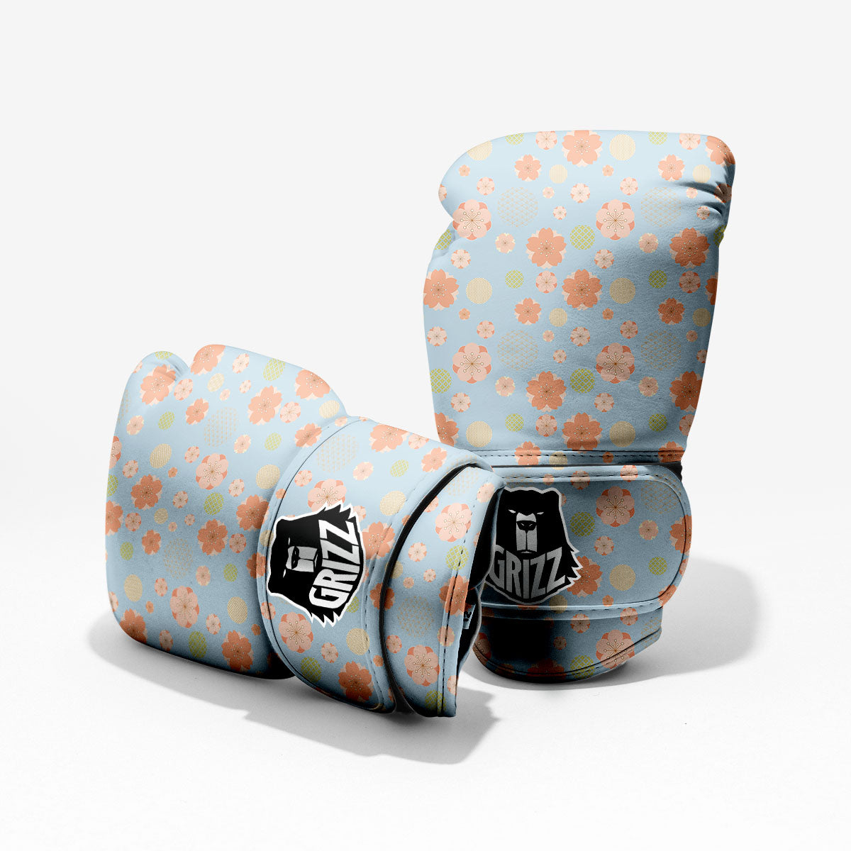 Kimono Cherry Blossom Print Pattern Pro Boxing Glove