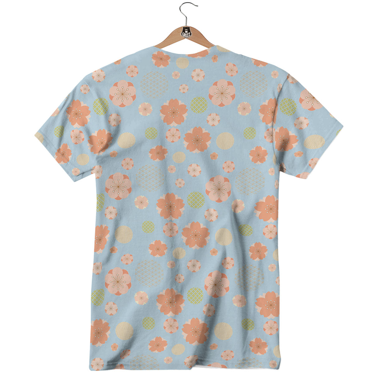 Kimono Cherry Blossom Print Pattern T-Shirt-grizzshop