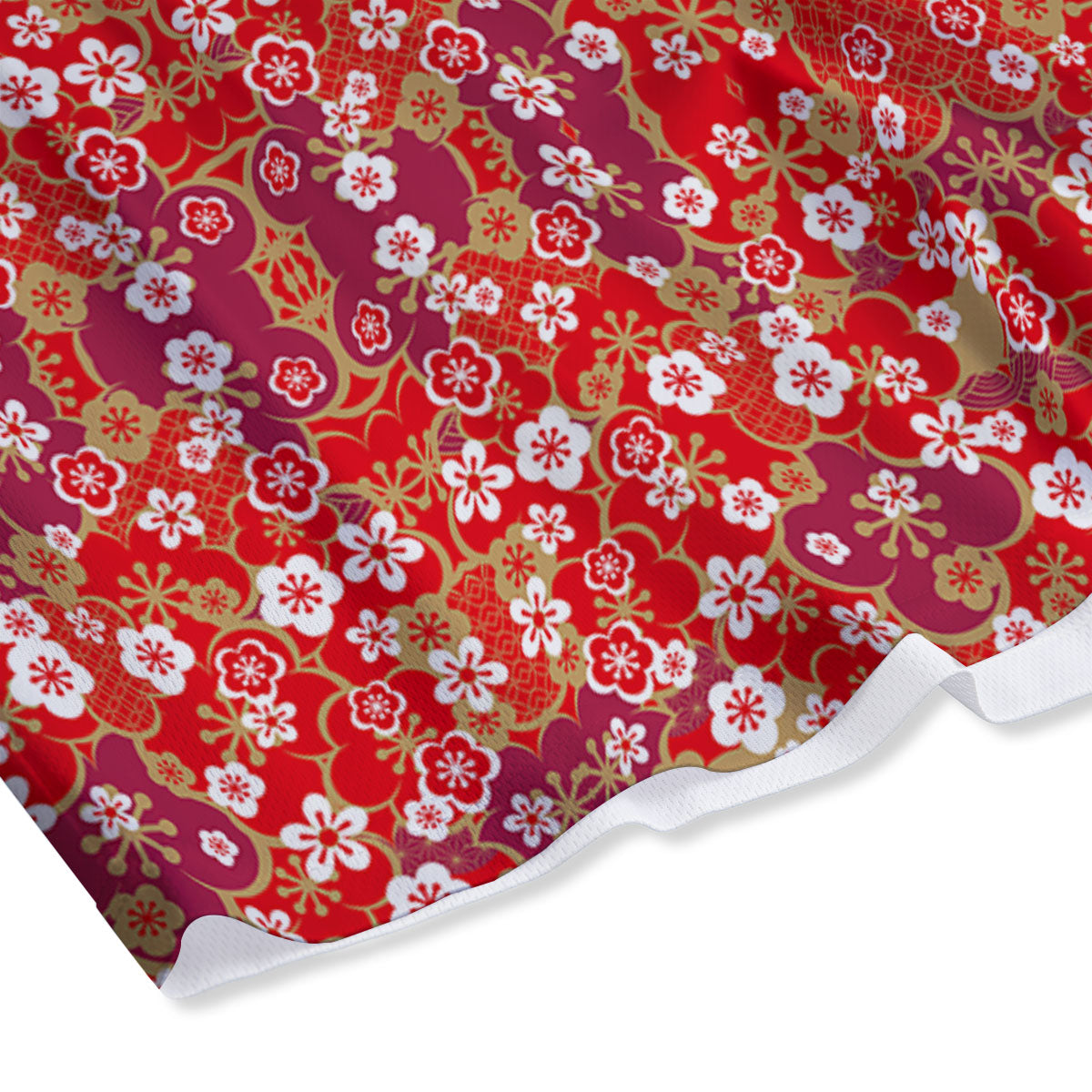 Kimono Flower Print Pattern Mesh Shorts-grizzshop