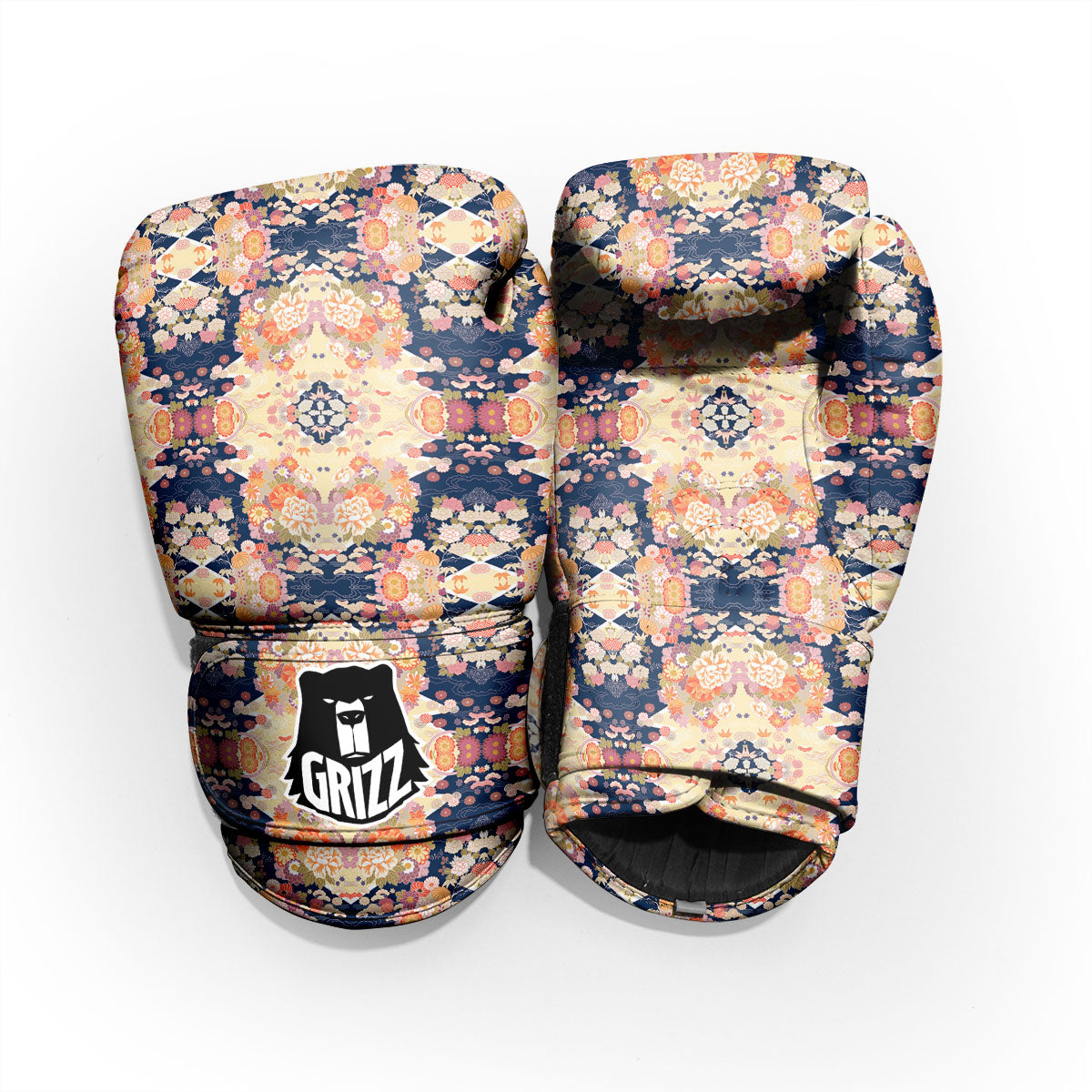Kimono Japanese Print Pattern Pro Boxing Glove