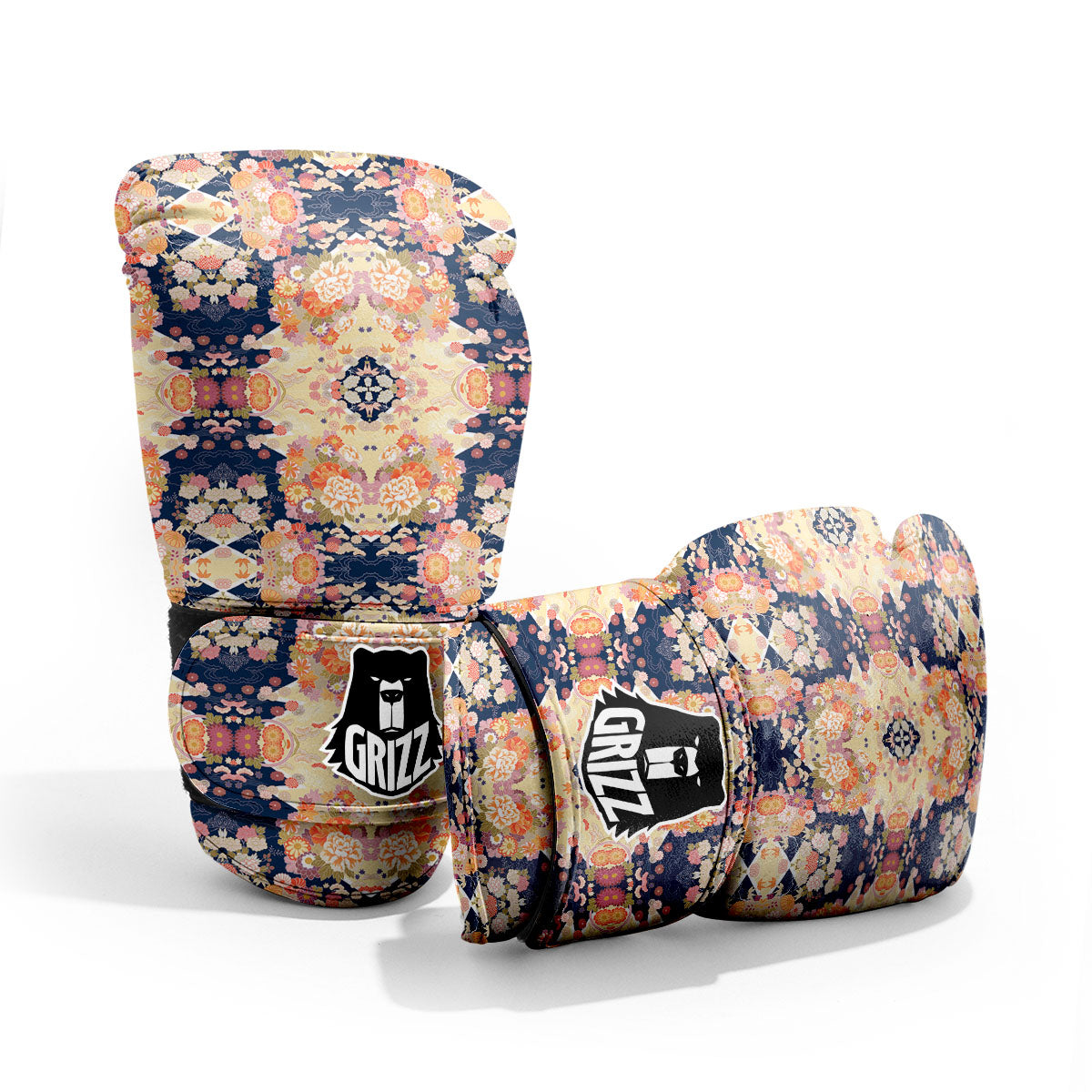Kimono Japanese Print Pattern Pro Boxing Glove