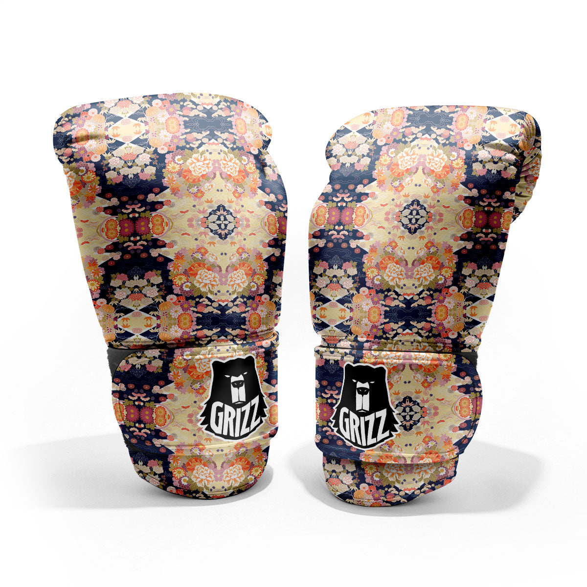 Kimono Japanese Print Pattern Pro Boxing Glove