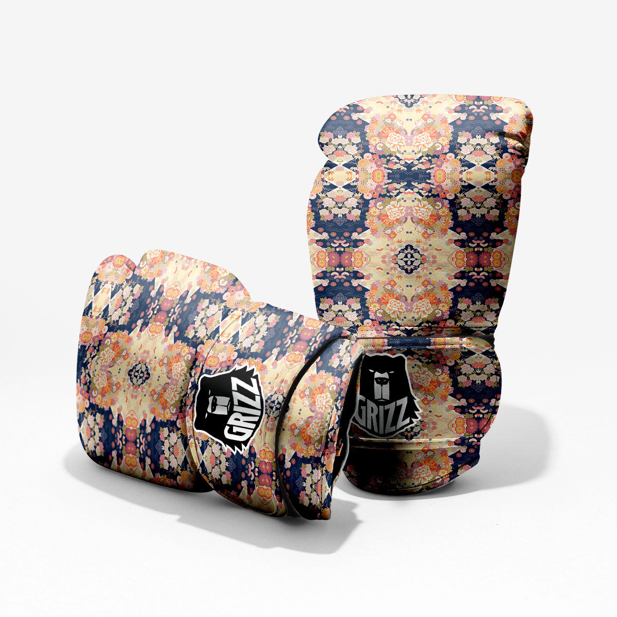 Kimono Japanese Print Pattern Pro Boxing Glove