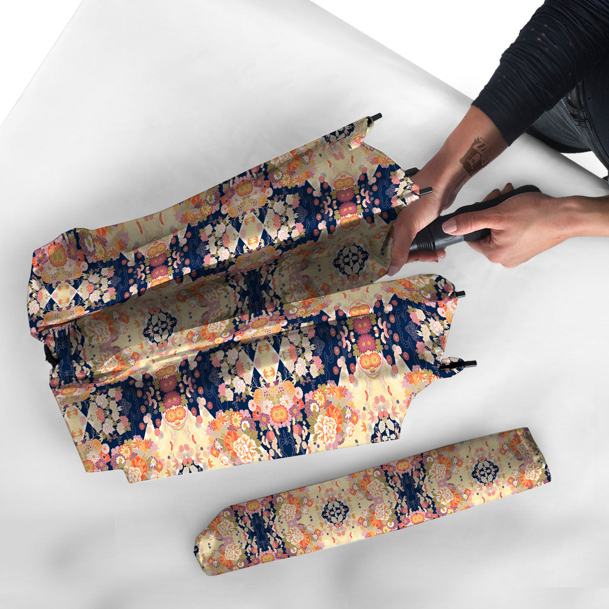 Kimono Japanese Print Pattern Umbrella-grizzshop