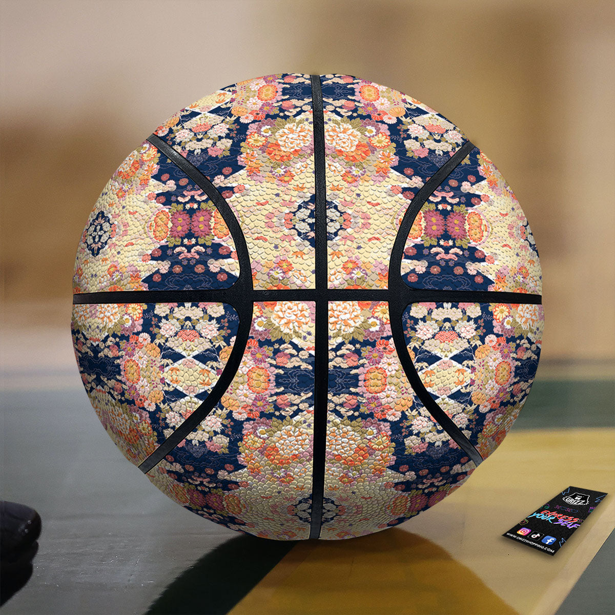 Kimono Japanese Print Pattern Basketball