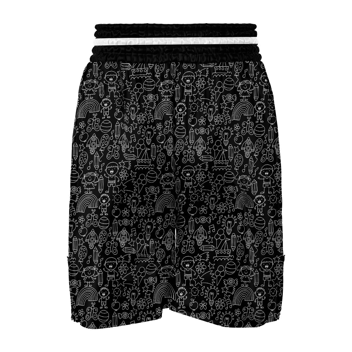 Kindergarten Print Pattern Boxing Shorts-grizzshop