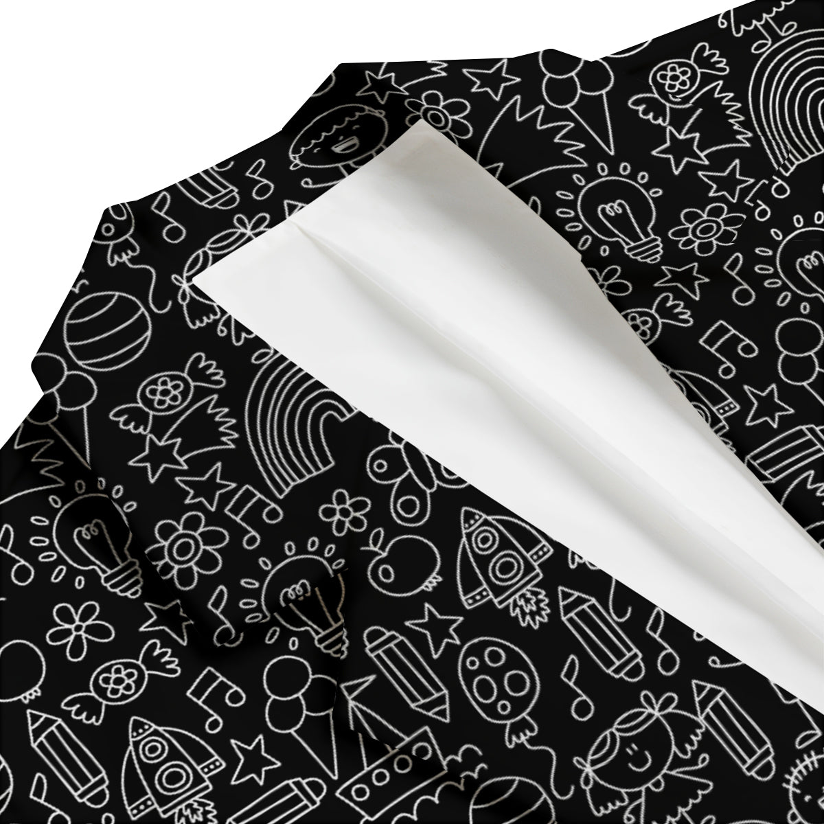 Kindergarten Print Pattern Men's Blazer-grizzshop