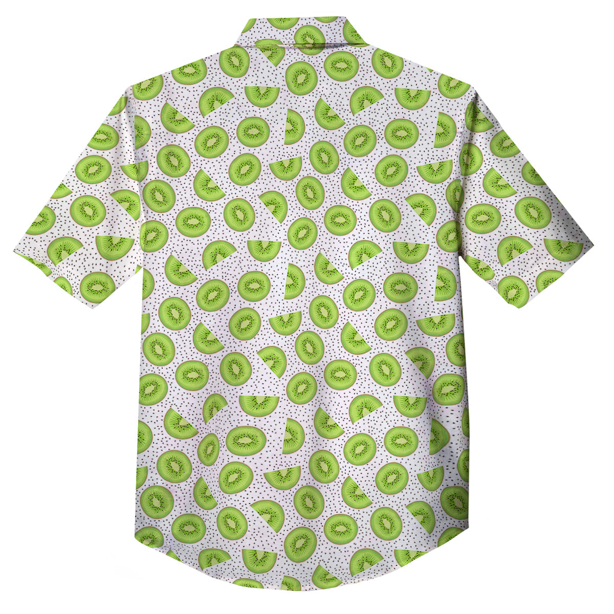 Kiwi Cute Print Pattern Button Up Shirt-grizzshop