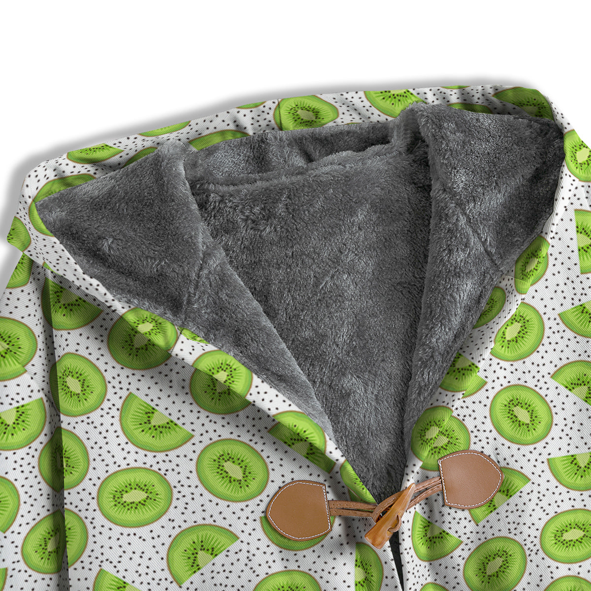 Kiwi Cute Print Pattern Men's Windbreaker Jacket-grizzshop